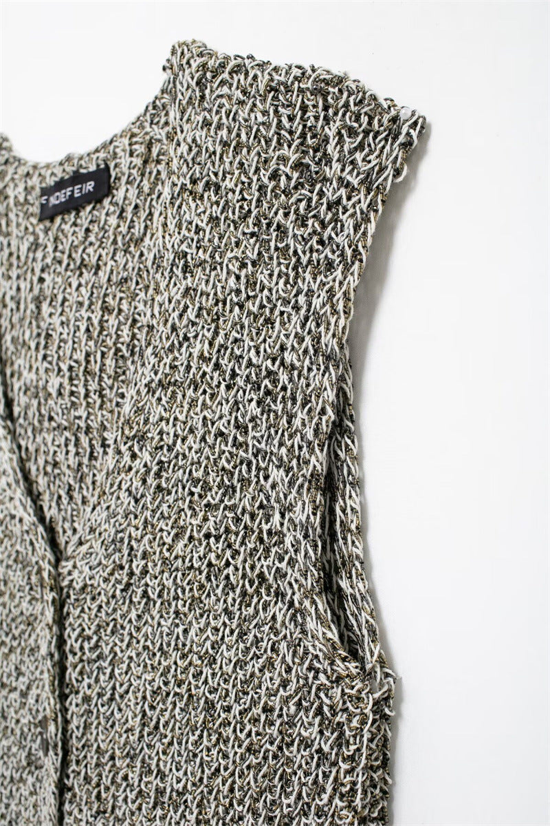 Distressed Solid Color V-Neck Tank Top