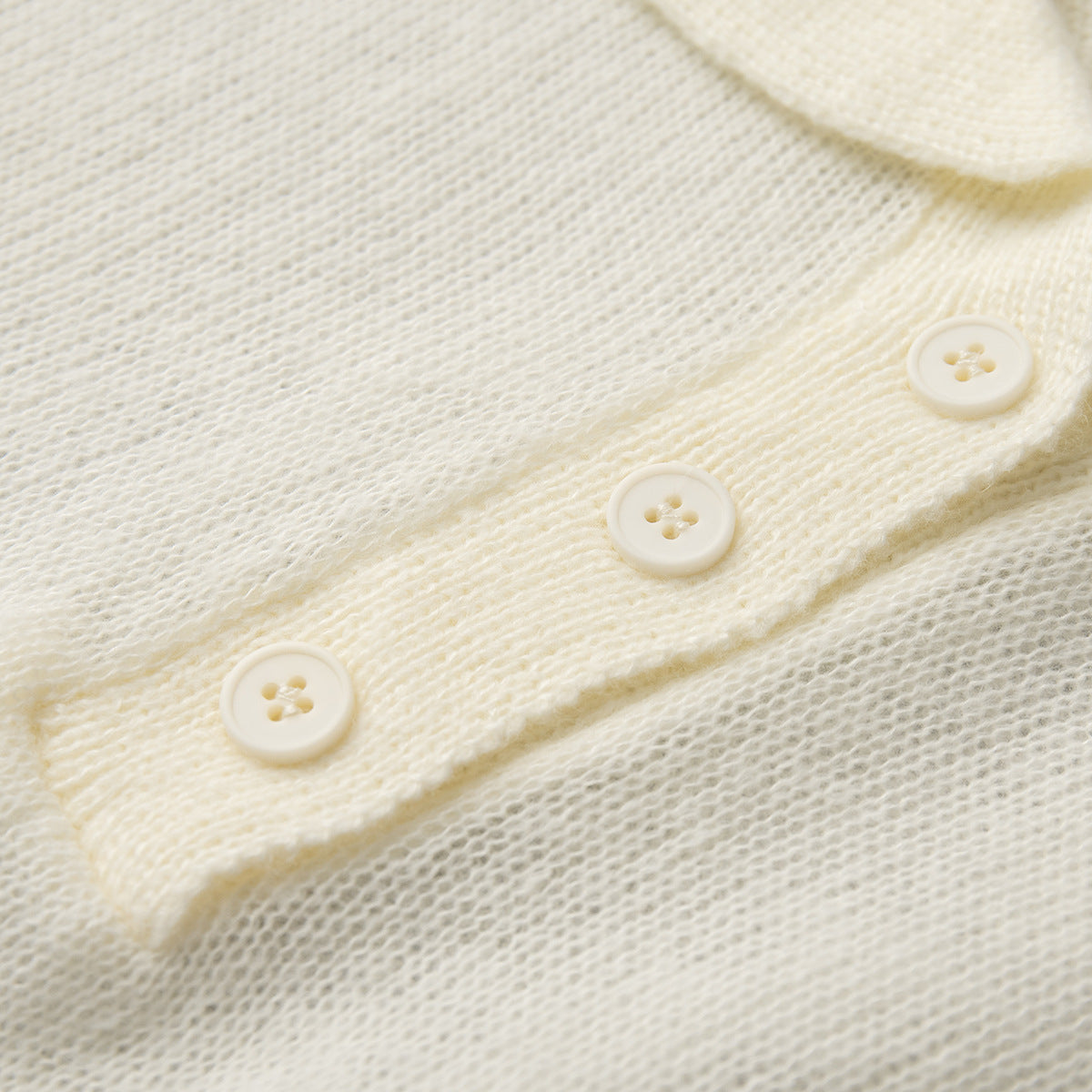 Simple Puff Sleeve Pullover Solid Knit Top