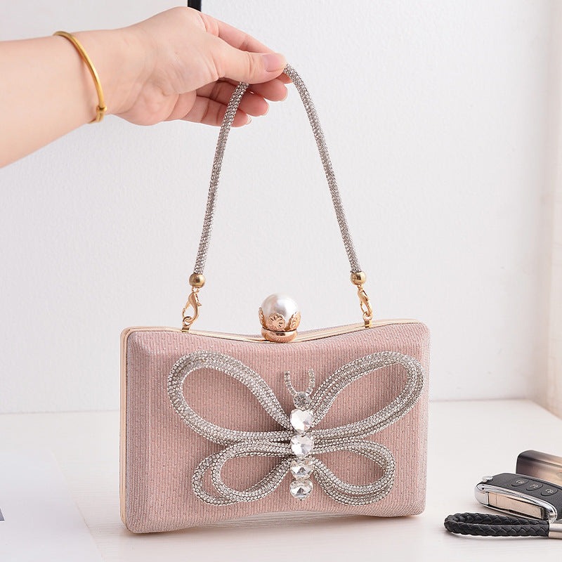 Black Butterfly Elegant Party Handbag