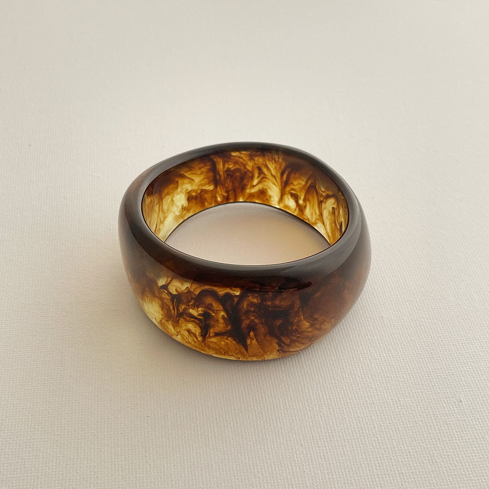 Wide Vintage Tiedye Acrylic Bracelets