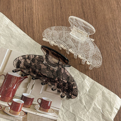 Elegant Lace Solid Color Hair Claw Clip