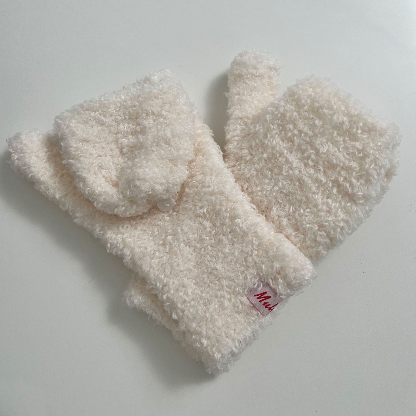 Cute Warm Knitted Convertible Mittens Flap Cover