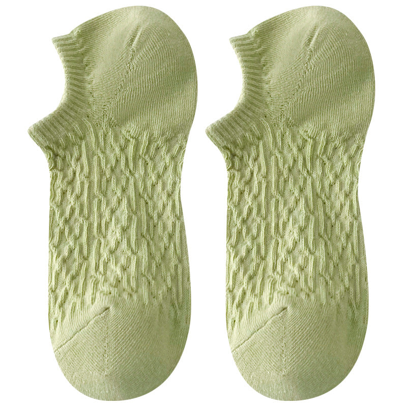 Twist Solid Color Sweet Low Ankle Socks