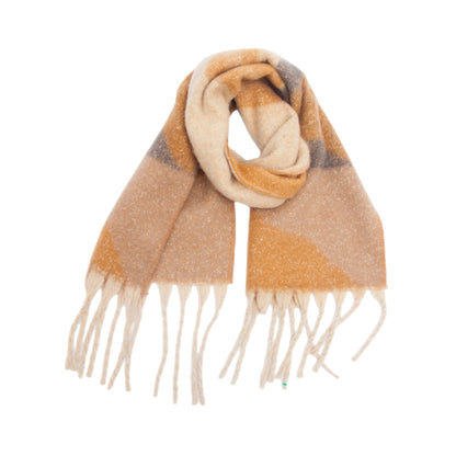 Comtrast Color Tassel Mohair Scarves