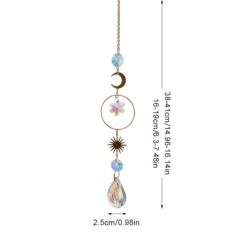 Snowflake Colorful Hanging Crystal Decoration