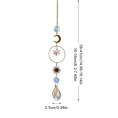 Snowflake Colorful Hanging Crystal Decoration