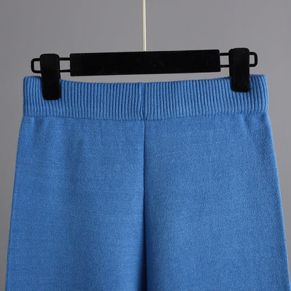 2+ Loose High Collar Knit Sets