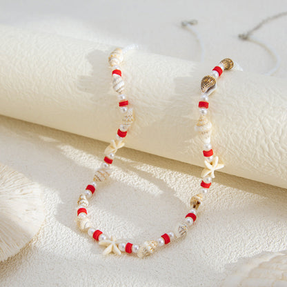 Simple Pearl Conch Beaded Body Chain