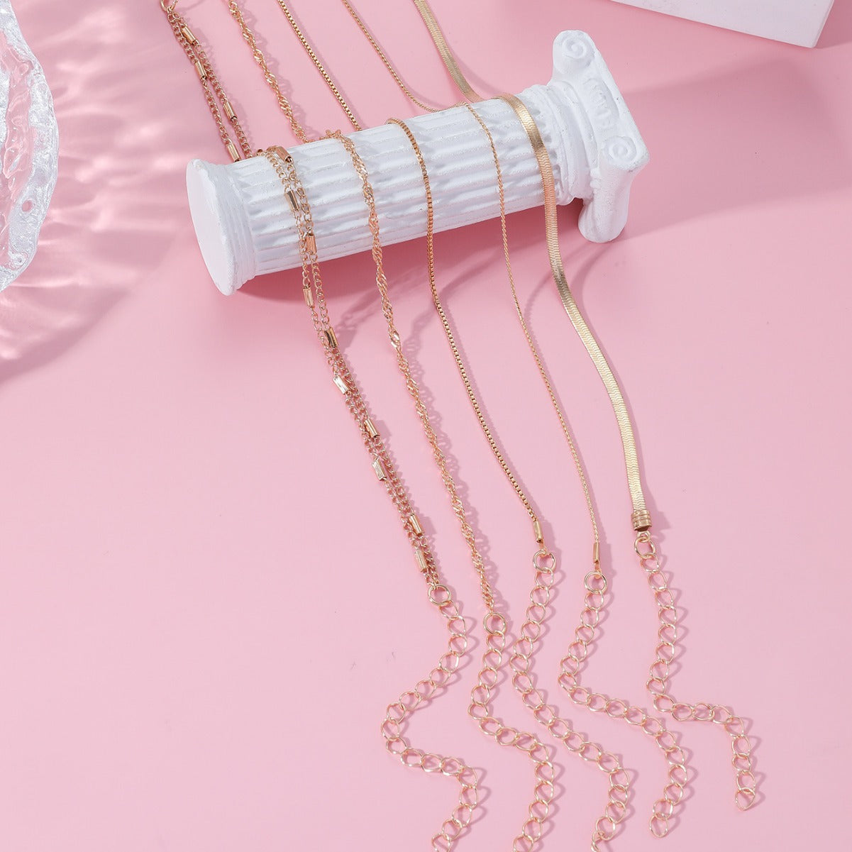 Simple Twist  Anklet Set