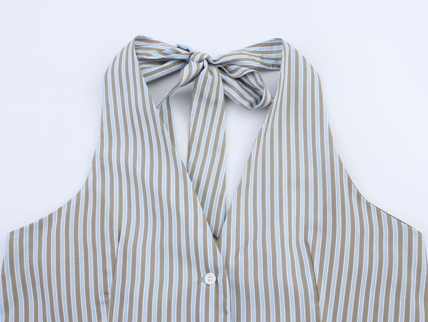 Striped Halter Vest Top Loose Pants Sets