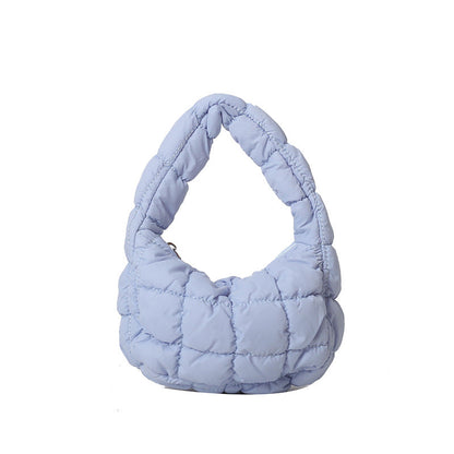 Solid Color Cloud Bag Cute Mini Handbag