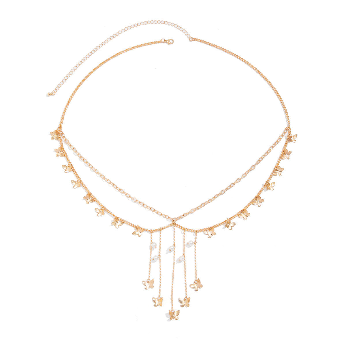 Sexy Butterfly Pearl Tassel Waist Chain