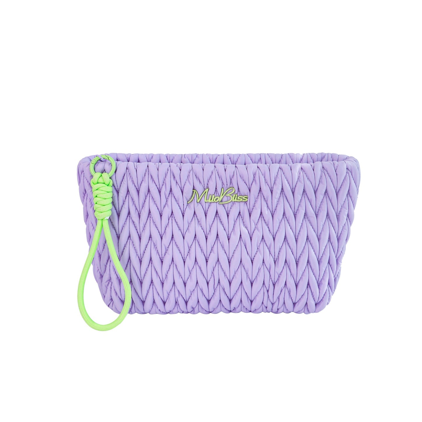 Cute Color Block Padded Large Cpacity Make Up Bag