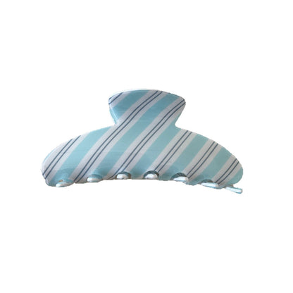 Sweet Striped Acrylic Hair Claw