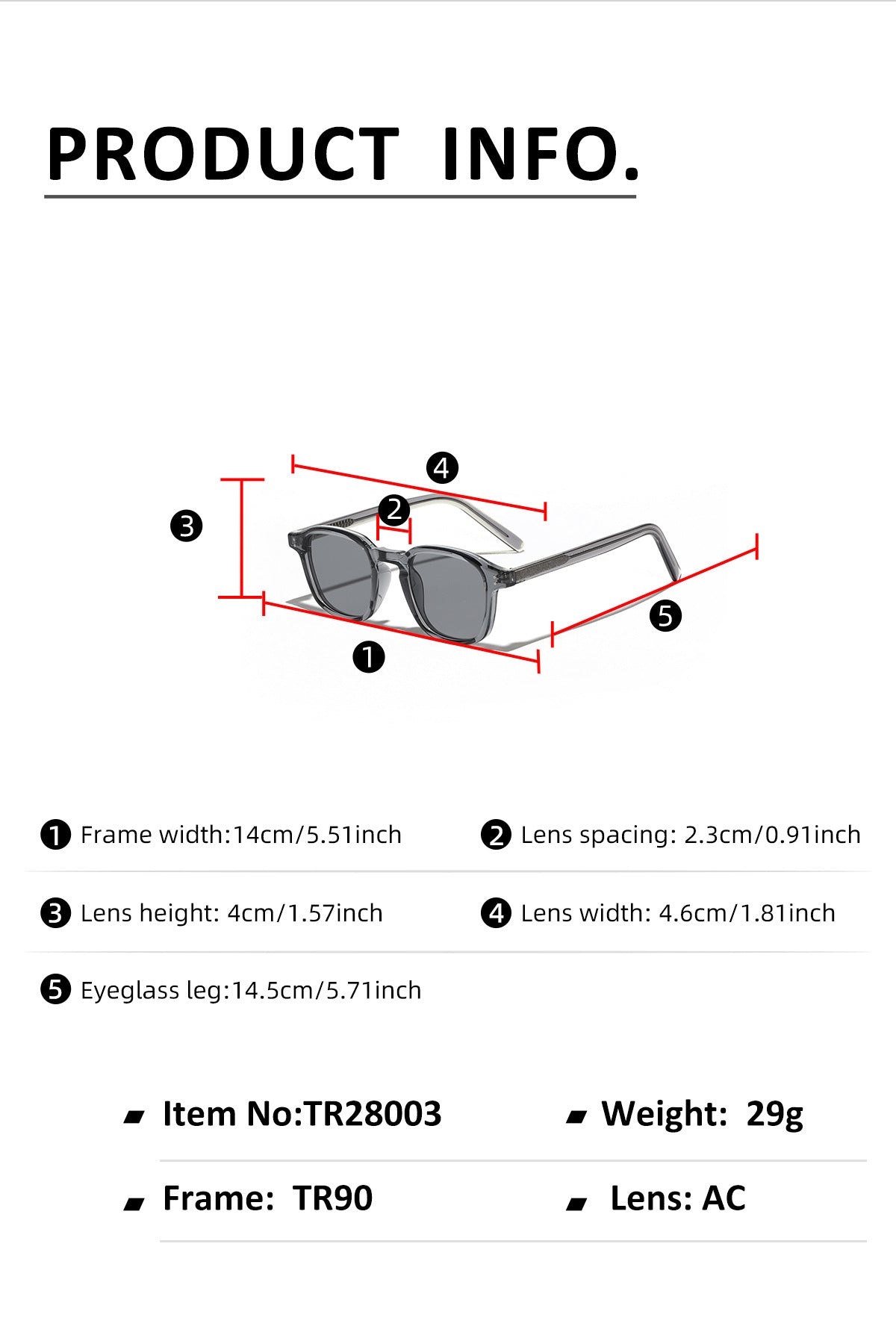 Minimalist Square Frame UV Protection Sunglasses