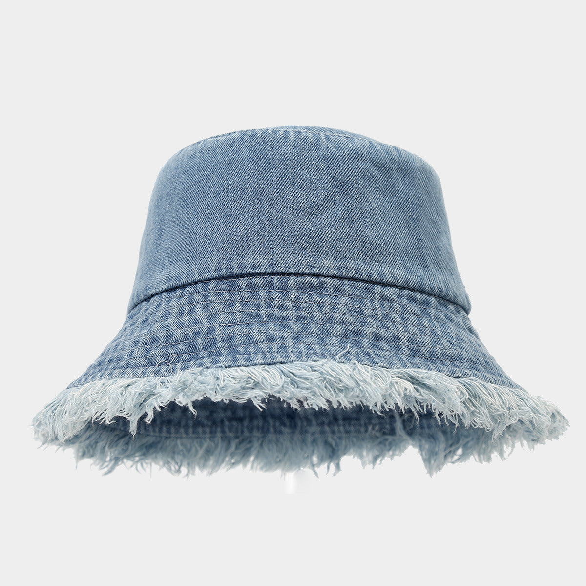 Stylish Washed Distressed Denim Bucket Hat