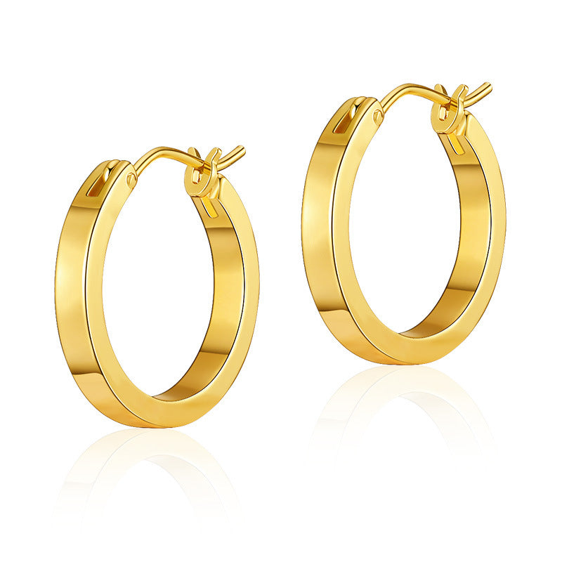 Simple Cool Circle Endless Hoop Earrings
