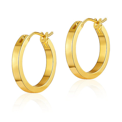 Simple Cool Circle Endless Hoop Earrings