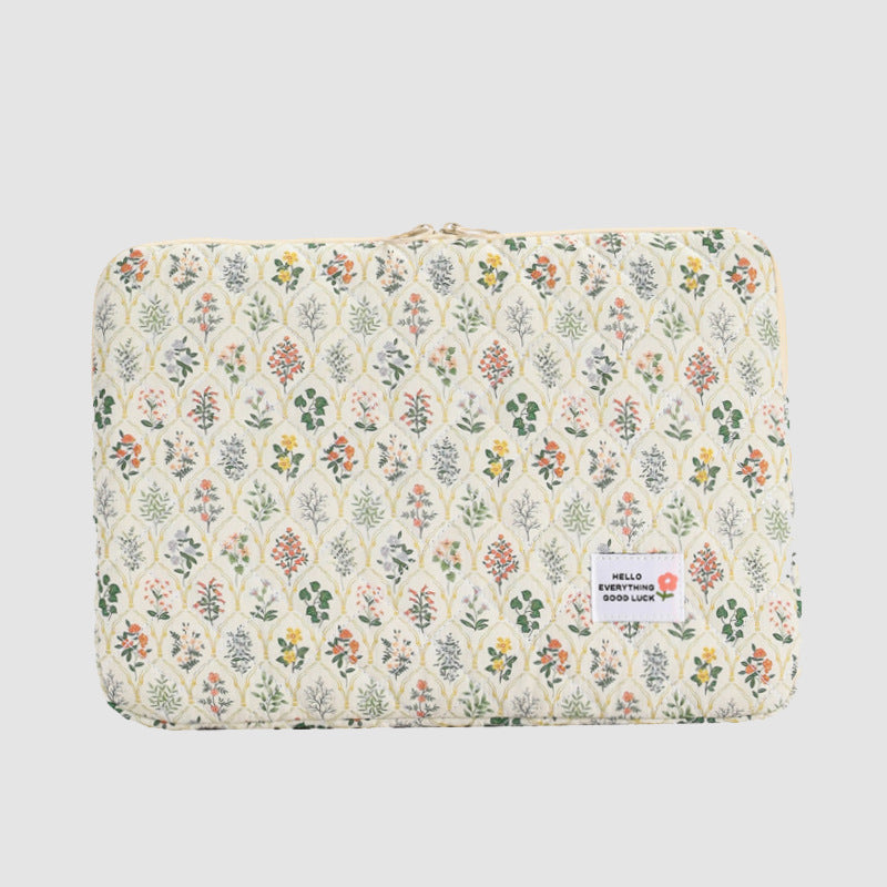 Flower Love Print Cute Laptop Ipad Bag