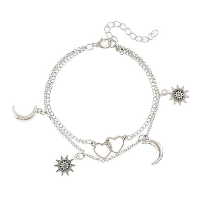 Sun & Moon Simple Anklet