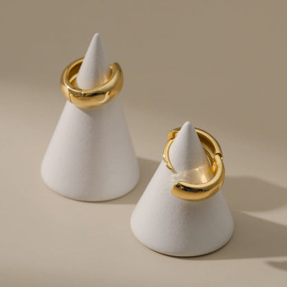 Gold Simple Small Hoop Earrings