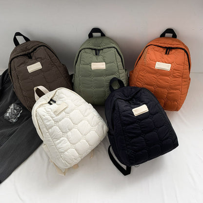 Simple Portable Casual Puffer Backpack