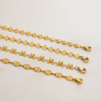 Trendy Gold Plated Choker Necklace