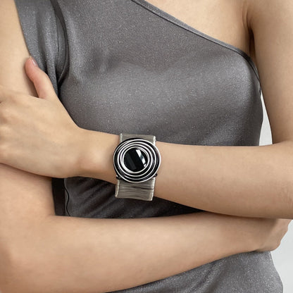 Vintage Wire Braided Open Cuff Bracelet