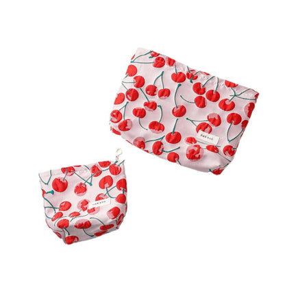 Cute Red Cherry Portable Storage Pouch
