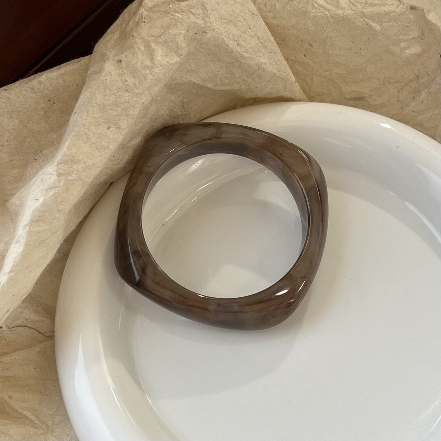 Geometric Polygon Irregular Acrylic Bracelets