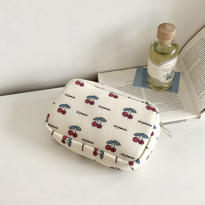 Cute Large Capacity Cherry Makeup Bag