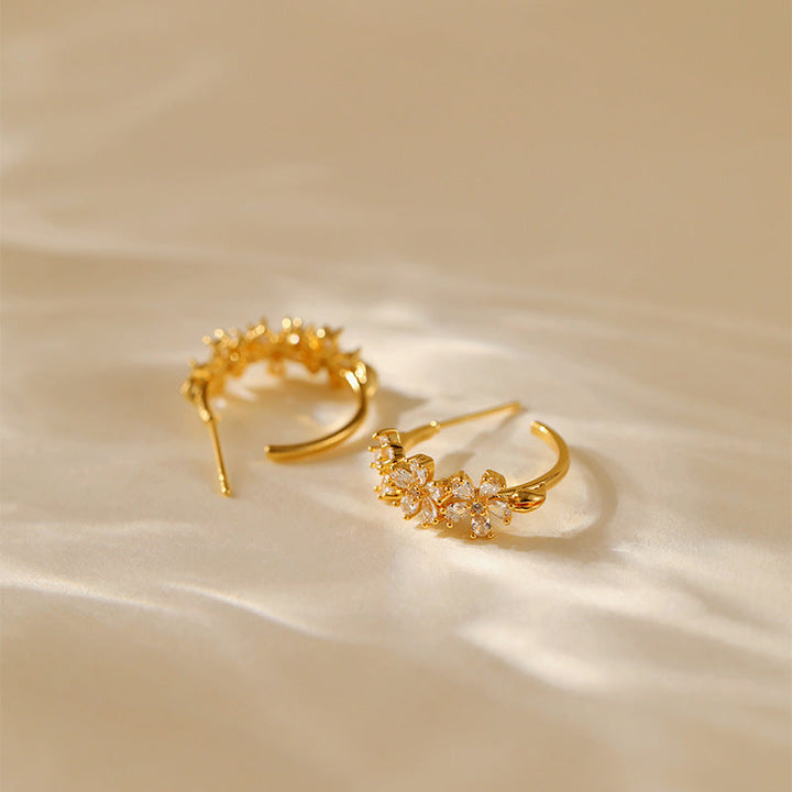 Boucles d'oreilles florales