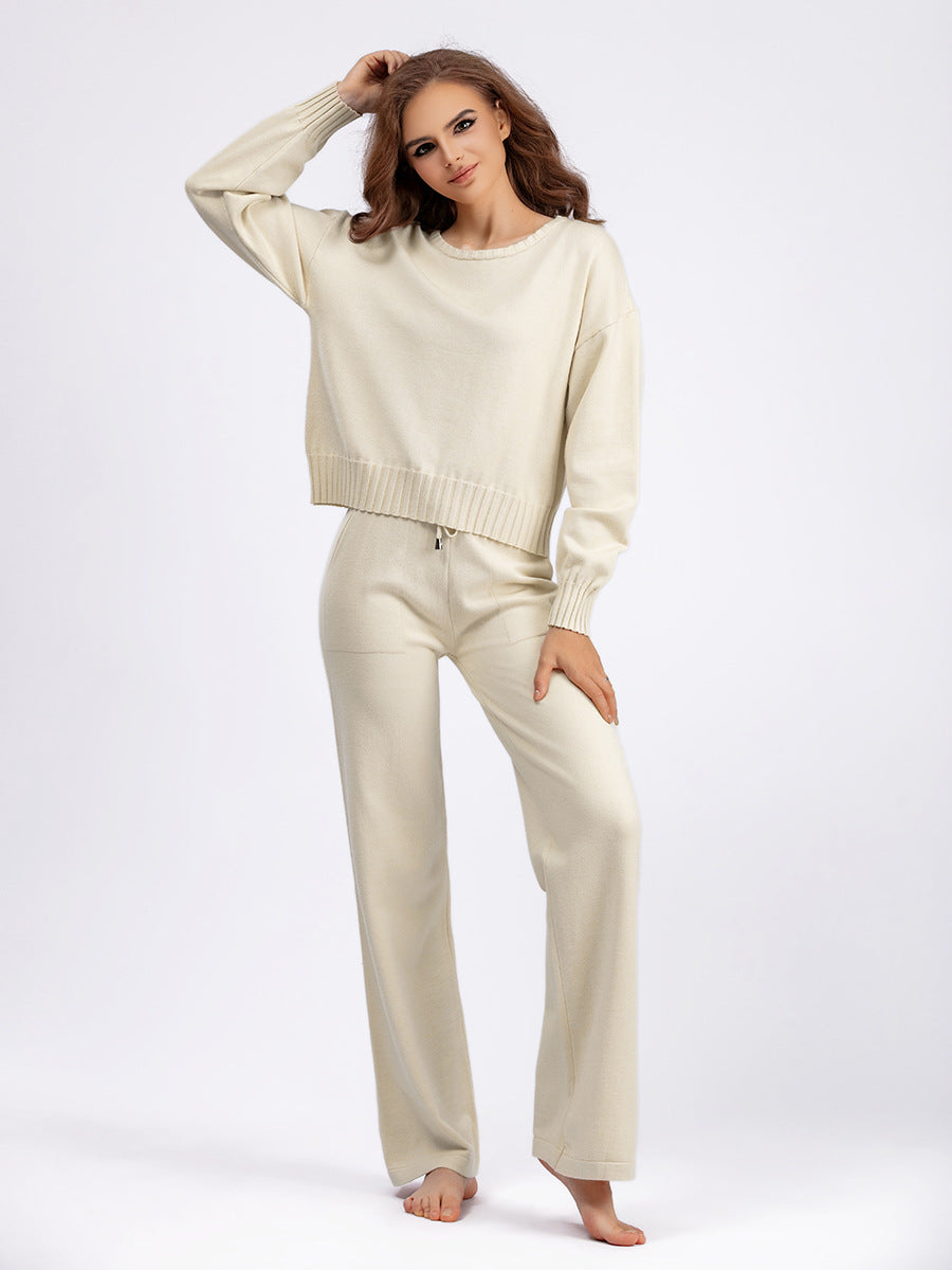 2+ Round Neck Simple Knit Sets