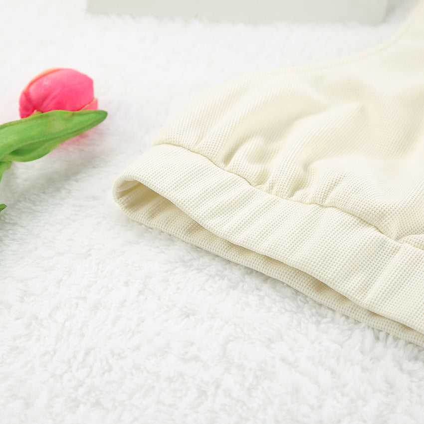 3PCS Waffle Solid Color Homewear Sets