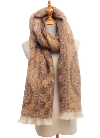 Plaid Print Vintage Scarves