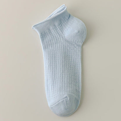 Simple Solid Color Low Ankle Socks