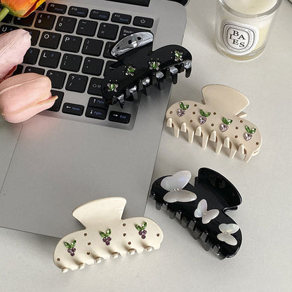 Butterfly Rhinestone Sweet Large Hair Claws