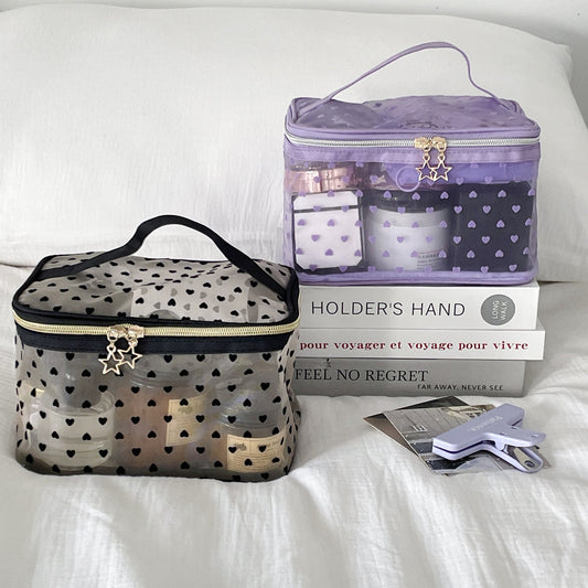 Love Mesh Large Capacity Make Up Bags