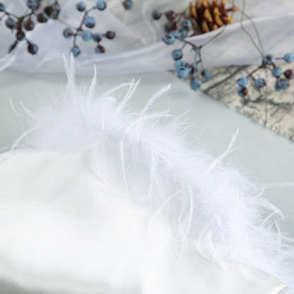 Sexy Feather Waist Tie Homewear Dress