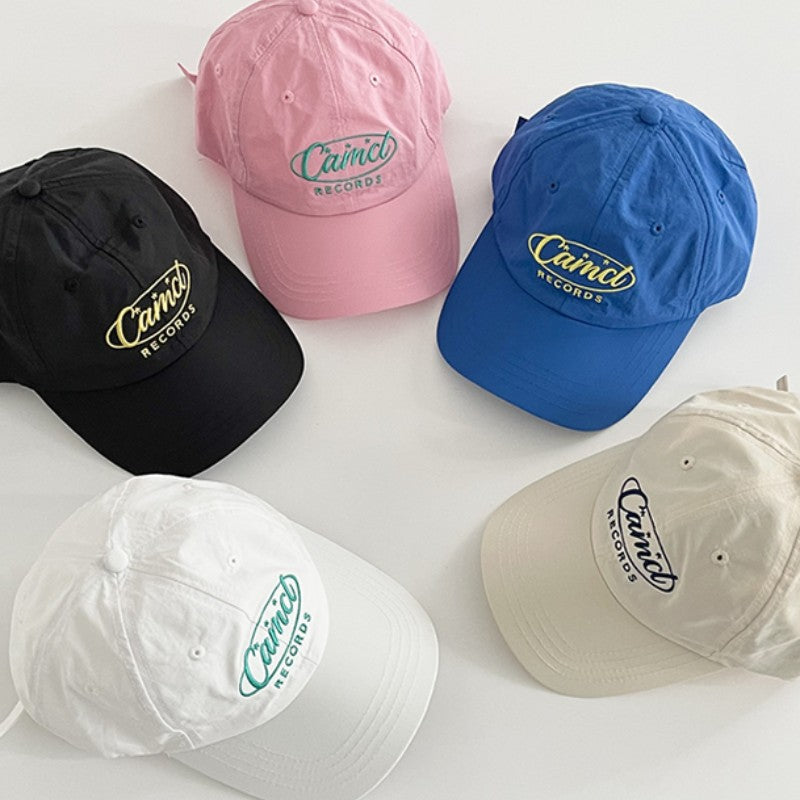 Solid Color Letter Embroidered Baseball Cap