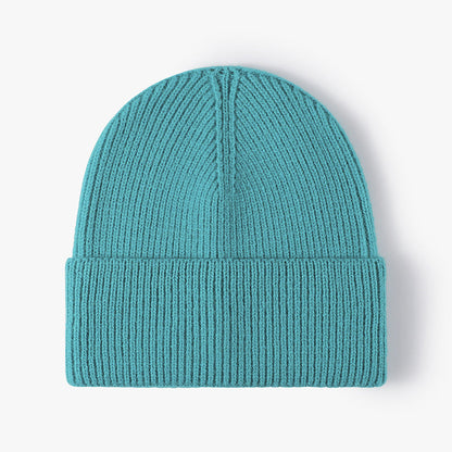 Solid Color Large Size Knit Beanie