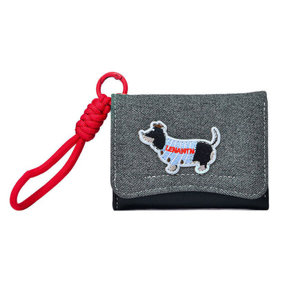 Cute Dog Simple Card Case Wallets