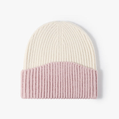 Contrast Color Simple Knit Beanie