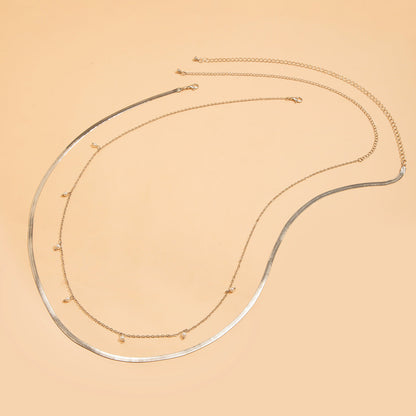 Sexy Pearl Double Layers Waist Chain