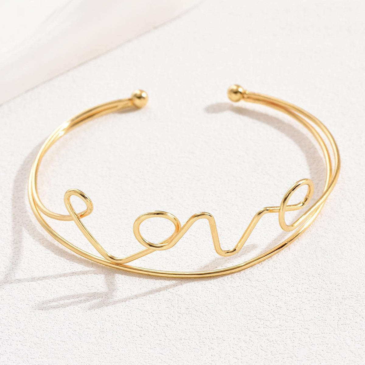 Letter LOVE Simple Arm Cuff