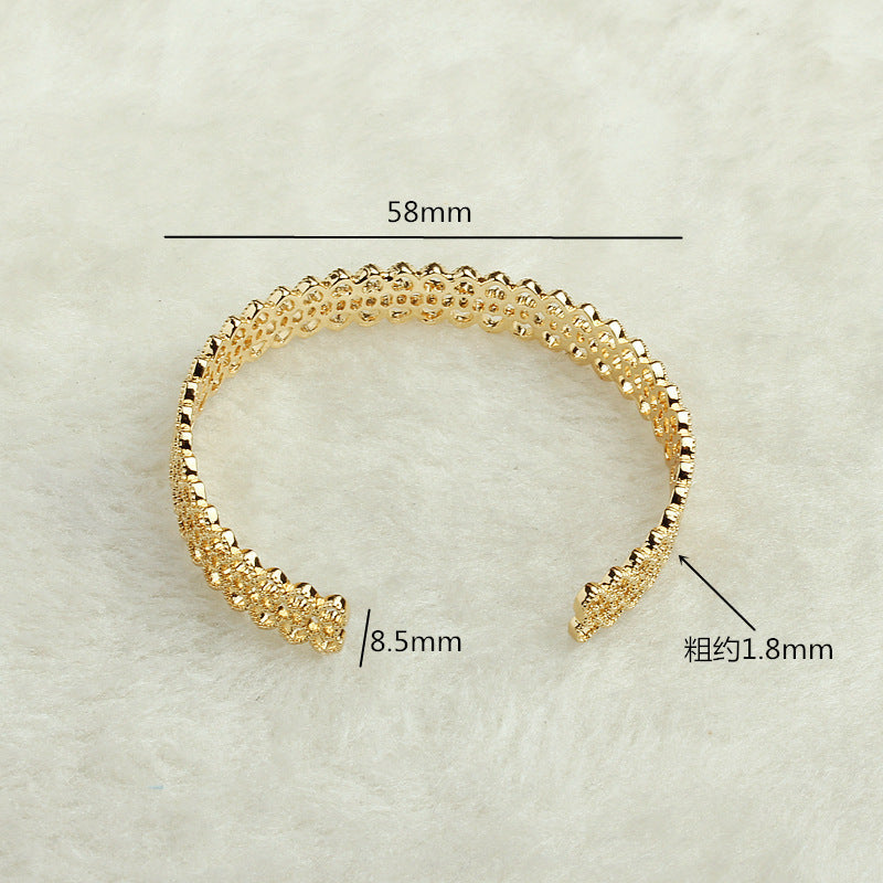 Hollow Lace Adjustable Floral Bracelets