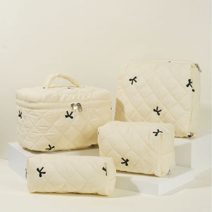 Bows Print Large Capacity Make Up Bag