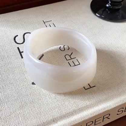 Multi-color Wide Irregular Simple Acrylic Bracelets