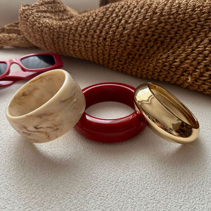 Vintage Punk Geometric Acrylic Bracelets