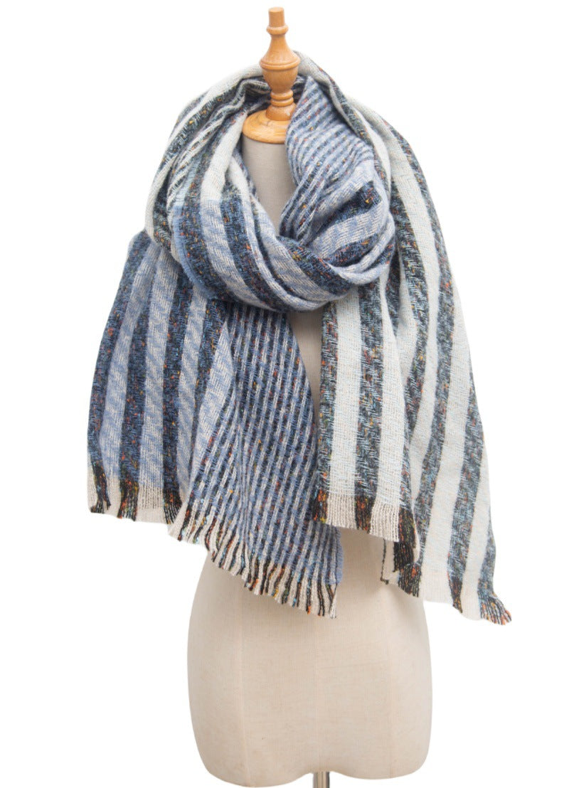 Vintage Stripe Patchwork Scarves